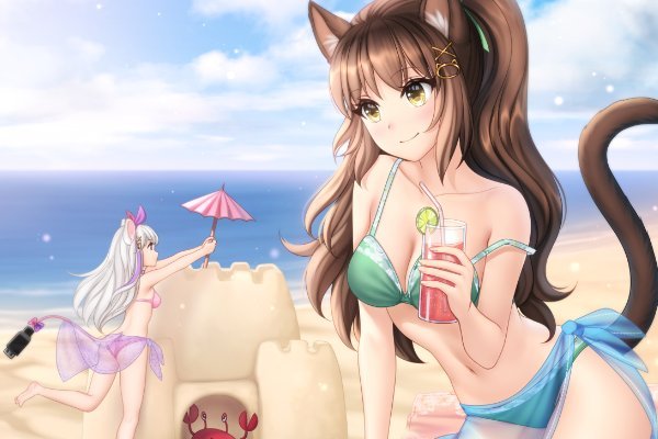 Alicia & Rachel at the Beach