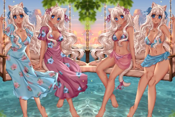 Tropical Vacation Yuna Rae Luna Mae