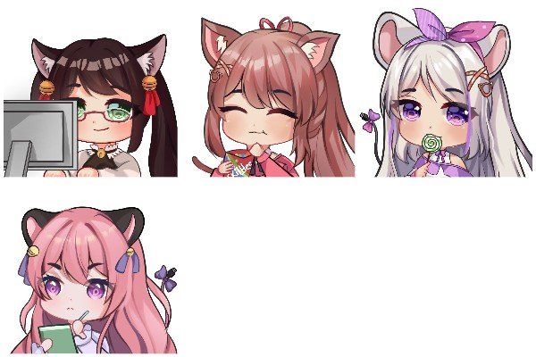 Alicia Kurumi Primula Rachel Emote