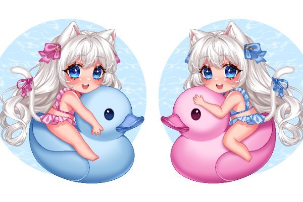 Luna Yuna Ducks Chibi