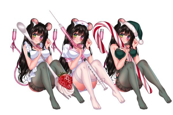 Jezebel Candycane Fork Syringe