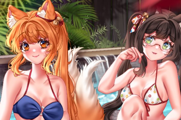 Tamiko in the Hot Tub