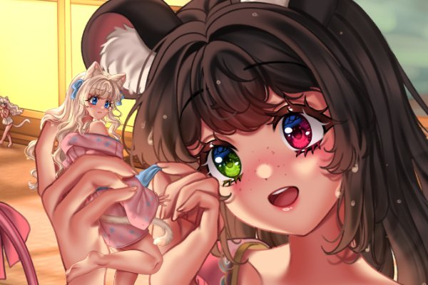 Jezebel Luna Mae & Yuna Rae After the Onsen